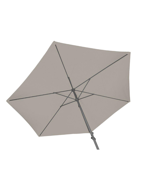 Zdjęcie: Parasol ogrodowy aluminiowy 300 cm z korbą szary VOG