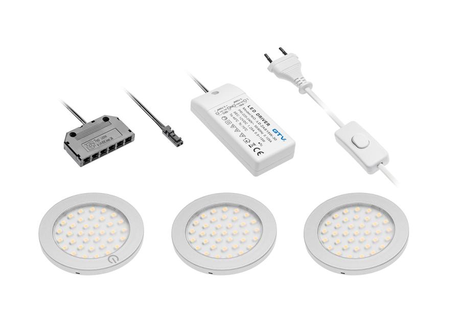 Zdjęcie: Zestaw 3 opraw LED Castello GTV