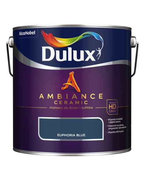 Zdjęcie: Farba ceramiczna Ambiance Euphoria Blue 2,5 L DULUX