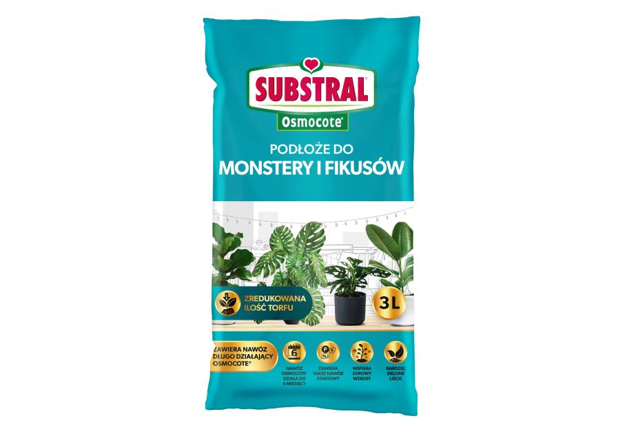 Zdjęcie: Gotowe podłoże Osmocote do Monster i fikusów 3 L SUBSTRAL