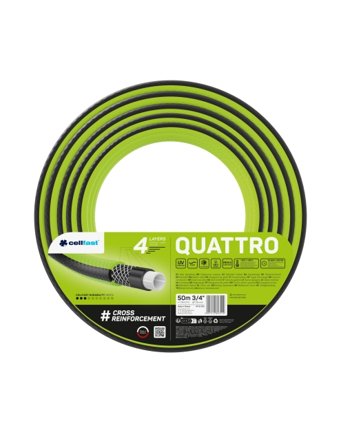 Zdjęcie: Wąż ogrodowy Quattro 3/4" 50 m CELLFAST