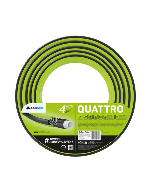 Zdjęcie: Wąż ogrodowy Quattro 3/4 - 5000 cm CELLFAST