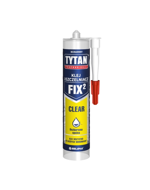 Zdjęcie: Klej montażowy bezbarwny FIX2 Clear 290 ml TYTAN PROFESSIONAL