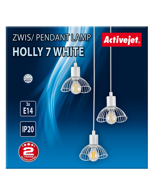 Zdjęcie: Lampa wisząca AJE-HOLLY 7 White 3xE14 ACTION