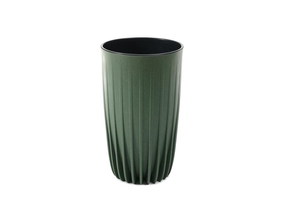 Zdjęcie: Donica wysoka Mira 250 mm Eco wood, zielony leśny LAMELA