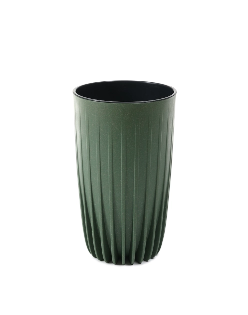 Zdjęcie: Donica wysoka Mira 250 mm Eco wood, zielony leśny LAMELA