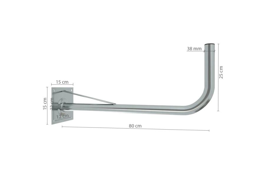 Zdjęcie: Uchwyt anteny TV SAT 80 BODEX