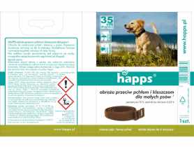 Obroża przeciw pchłom i kleszczom dla małych psów HAPPS