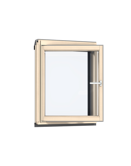 Zdjęcie: Okno kolankowe VFA 3066 drewniane otwierane na lewo, 78x95 cm VELUX