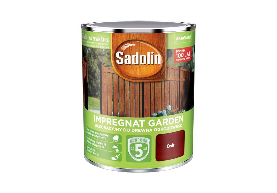 Zdjęcie: Impregnat do drewna Garden 0,7 L cedr SADOLIN