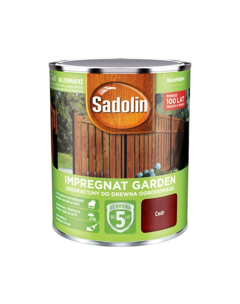 Zdjęcie: Impregnat do drewna Garden 0,7 L cedr SADOLIN