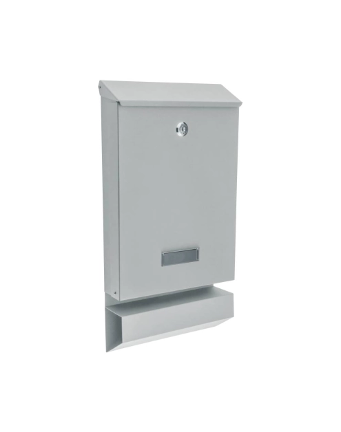 Zdjęcie: Skrzynka na listy Flavio A4 z tubą jasny szary METRO