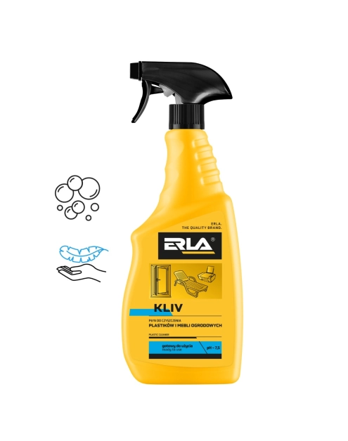 Zdjęcie: Środek do czyszczenia platiku i tworzyw sztucznych Kliv 750 ml ERLA