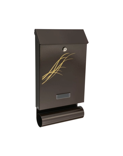 Zdjęcie: Skrzynka na listy SDT tuba złoty brąz METRO