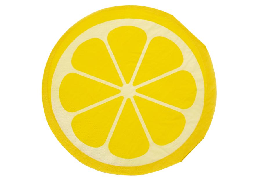 Zdjęcie: Komplet serwetek papierowych Tropicana średnica 32 cm dekoracja cytryna ALTOM DESIGN