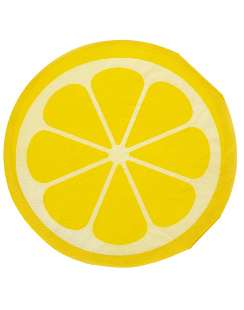 Zdjęcie: Komplet serwetek papierowych Tropicana średnica 32 cm dekoracja cytryna ALTOM DESIGN