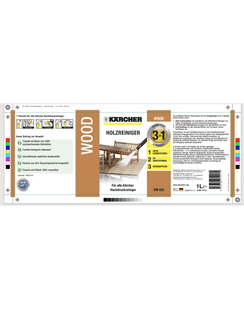 Zdjęcie: Środek do czyszczenia drewna 3 w 1, 1 L RM 612 6.295-757.0 KARCHER