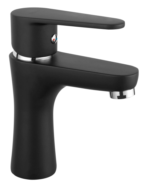 Zdjęcie: Bateria umywalkowa stojąca Algeo Black FERRO