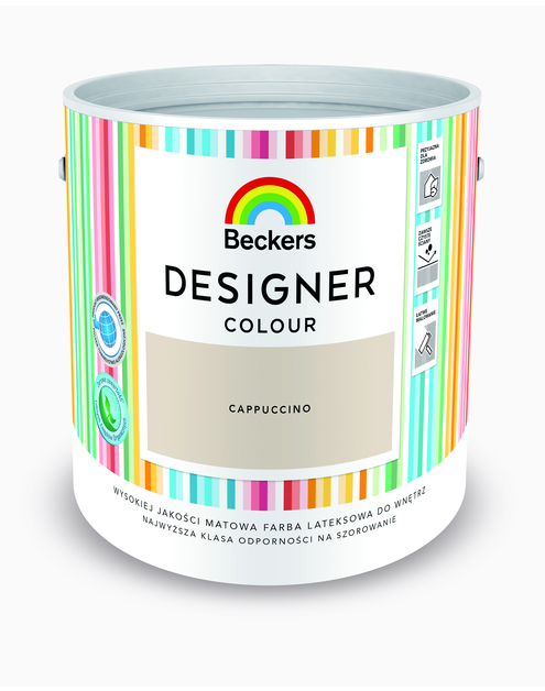 Zdjęcie: Farba lateksowa Designer Colour Cappuccino 2,5 L BECKERS