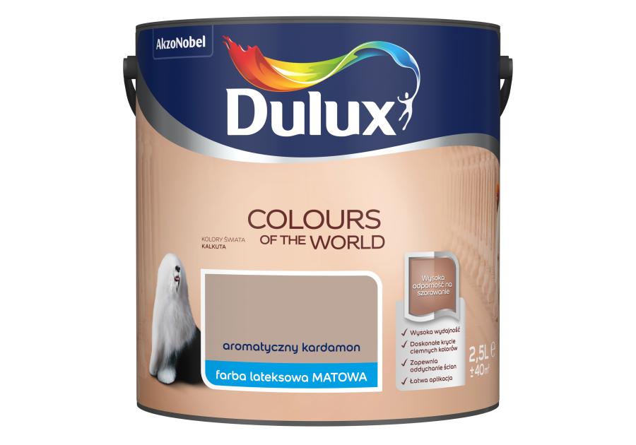 Zdjęcie: Farba do wnętrz Kolory Świata 2,5 L aromatyczny kardamon DULUX
