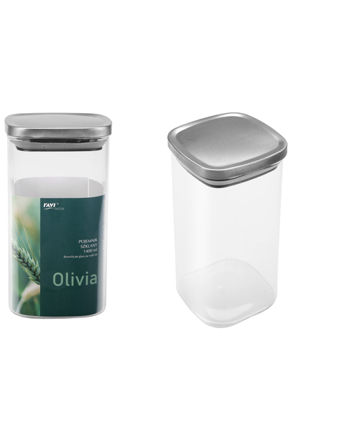 Zdjęcie: Pojemnik szklany Olivia 1400 ml DECOR