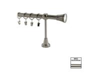 Zdjęcie: Karnisz pojedynczy Valentina fi 19 mm - 200 cm tiara nikiel KRAWEL