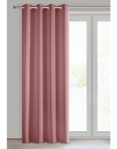 Zdjęcie: Zasłona gotowa Rita 140x250 cm ciemnoróżowy EUROFIRANY