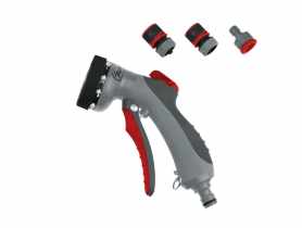 Pistolet zraszający 8-funkcyjny Trigger Control 4-częściowy DEDRA