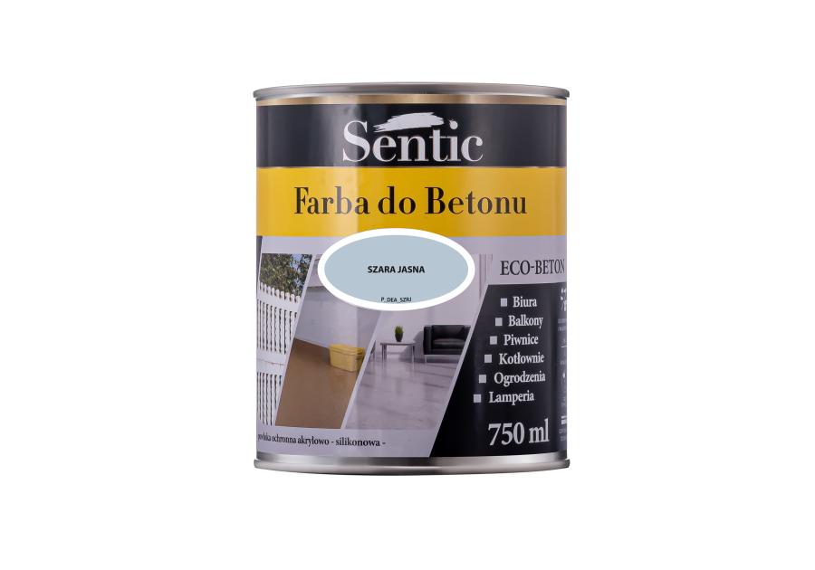 Zdjęcie: Farba do betonu 750 ml szara jasna SENTIC