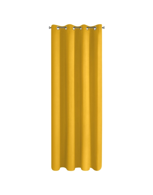 Zdjęcie: Zasłona gotowa Logan 135x250 cm musztardowy EUROFIRANY