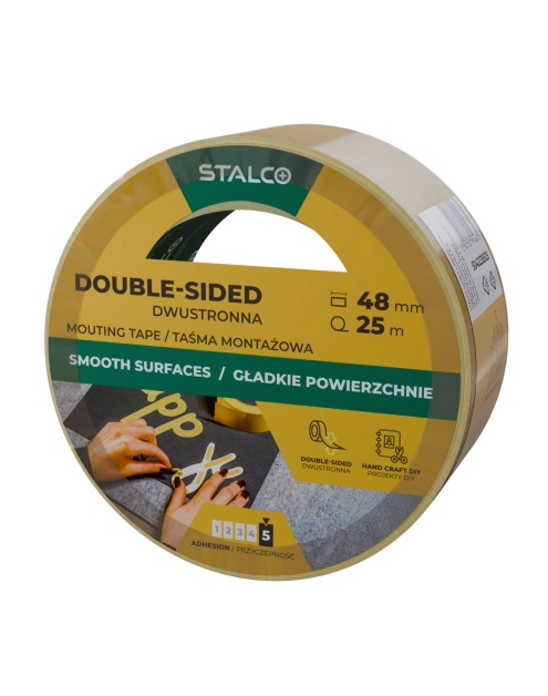Zdjęcie: Taśma montażowa dwustronna 48 mm x 25 m STALCO