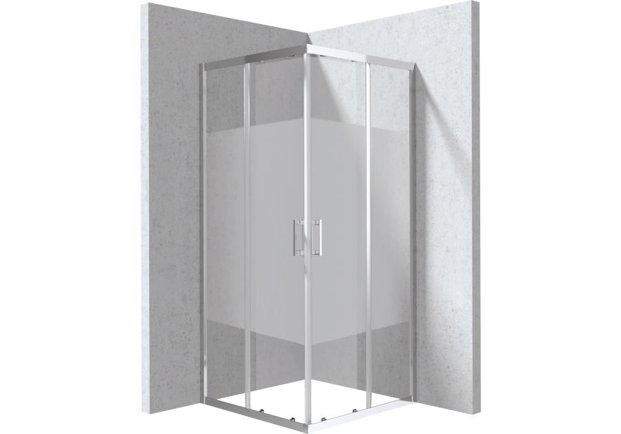 Zdjęcie: Kabina prysznicowa Funkia Evo kwadratowa 90x90 cm - wzór pas DEANTE