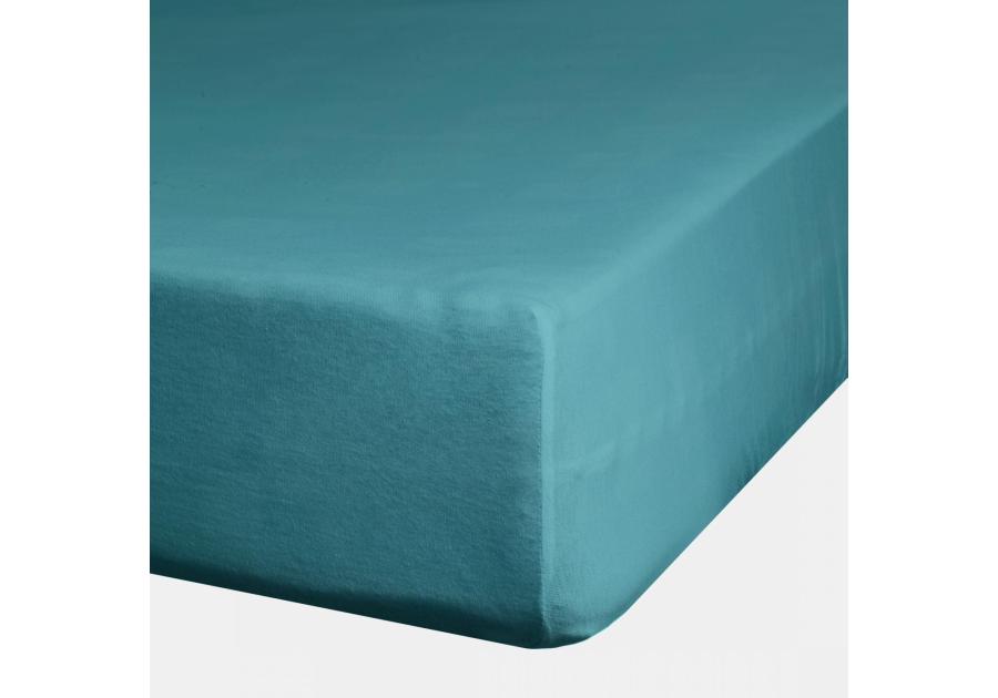 Zdjęcie: Prześcieradło z gumką Nova 3, 160x200 cm + 30 cm turkusowe EUROFIRANY