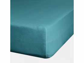 Prześcieradło z gumką Nova 3, 160x200 cm + 30 cm turkusowe EUROFIRANY