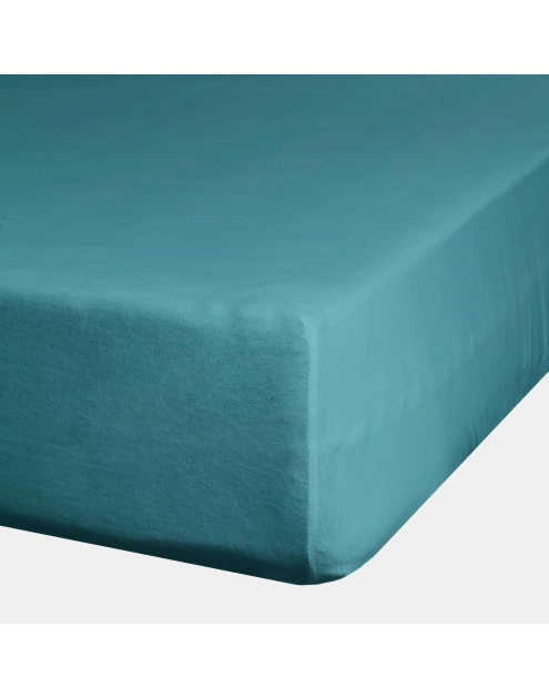 Zdjęcie: Prześcieradło z gumką Nova 3, 160x200 cm + 30 cm turkusowe EUROFIRANY