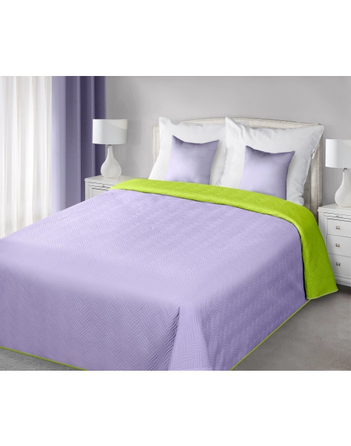 Zdjęcie: Narzuta Fala 220x240 cm jasnozielona-lila EUROFIRANY