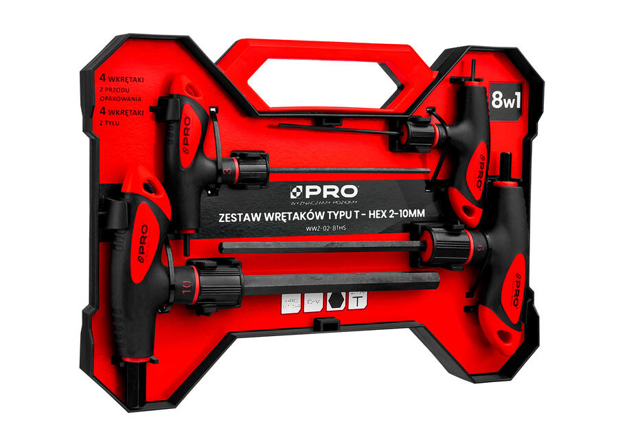 Zdjęcie: Zestaw wkrętaków typu T - HEX 2-10 mm PRO FACHMAYER