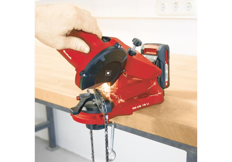 Zdjęcie: Ostrzałka do łańcuchów akumulatorowa GE-CS 18 Li – Solo 4499940 EINHELL