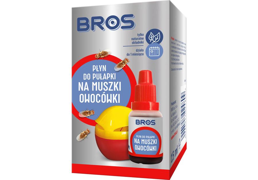 Zdjęcie: Płyn do pułapki na muszki owocówki 15 ml BROS