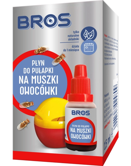 Zdjęcie: Płyn do pułapki na muszki owocówki 15 ml BROS