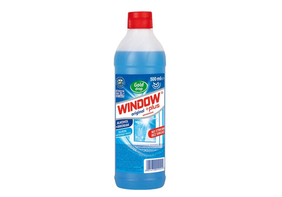 Zdjęcie: Płyn do mycia szyb z amoniakiem 500 ml WINDOW PLUS