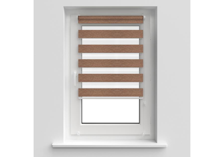 Zdjęcie: Roleta 73x140 cm Zebra III jasny brąz DECODESIGN