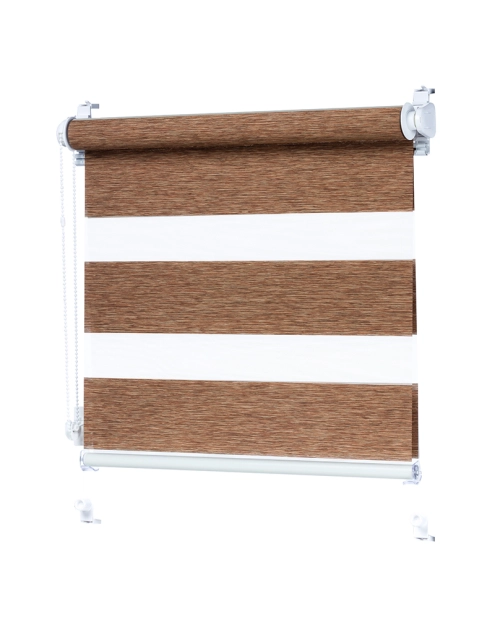 Zdjęcie: Roleta 73x140 cm Zebra III jasny brąz DECODESIGN