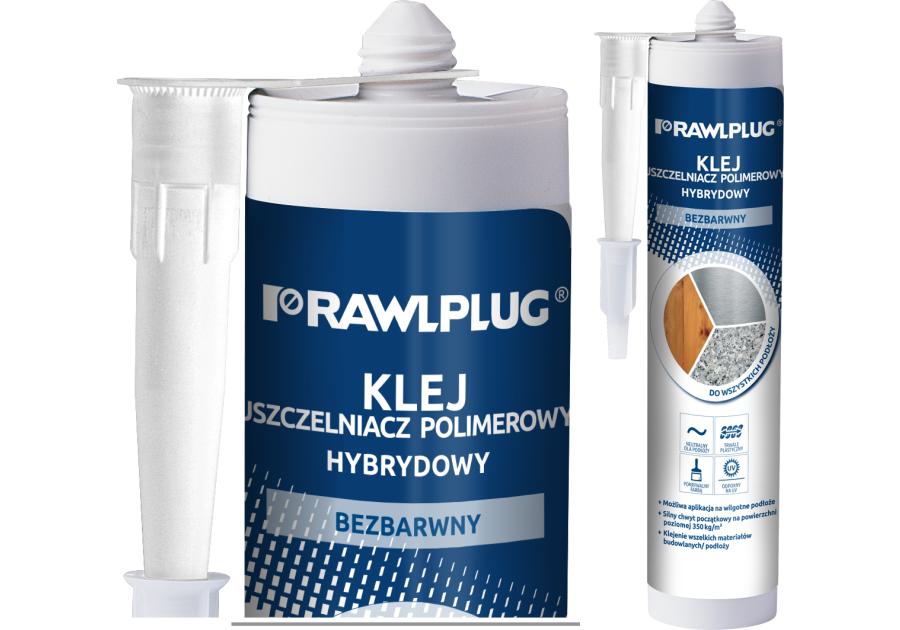 Zdjęcie: Klej uszczelniacz polimerowy hybrydowy transparentny 300 ml RAWLPLUG