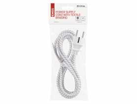 Przewód przyłączeniowy w oplocie 3 0,75mm, 2,4m EMOS