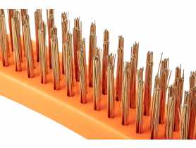 Szczotka druciana, drut mosiężny, 4x16 rzędów NEO