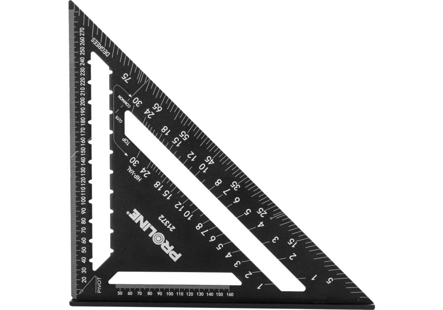 Zdjęcie: Kątownik ciesielski z podstawą, 300 mm, aluminiowy PROLINE