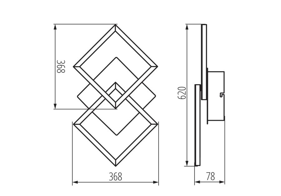 Zdjęcie: Oprawa KB Delid 2S-LED DIM+RC KINGBERRY