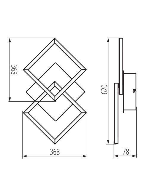 Zdjęcie: Oprawa KB Delid 2S-LED DIM+RC KINGBERRY