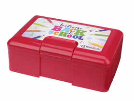 Lunchbox 19,5x12,5x7 cm różowy GALICJA